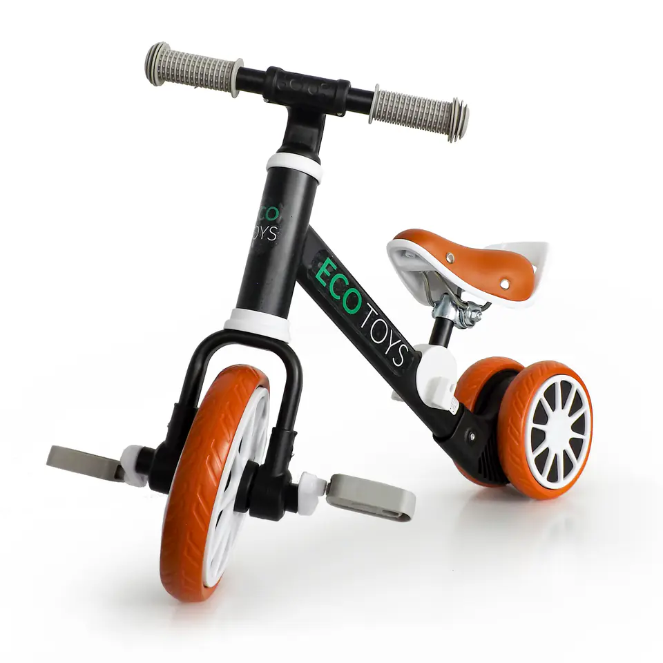 Bike, balance bike, ride with pedalsI 2in1 black