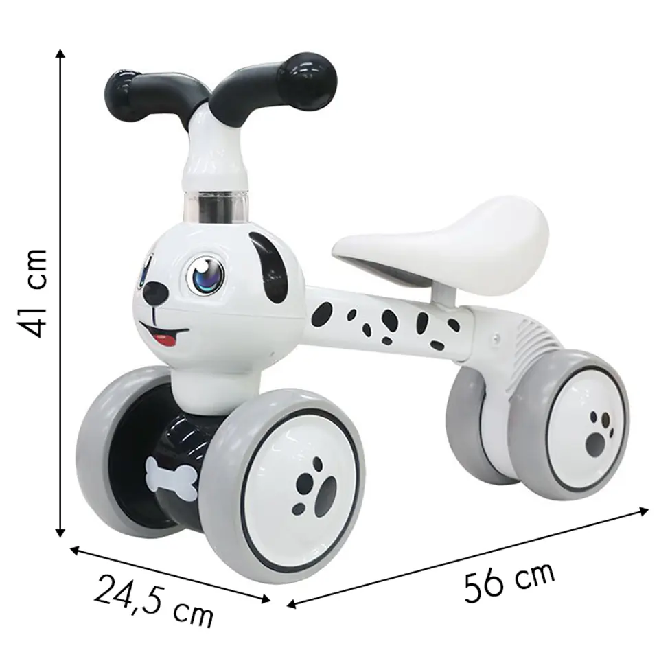 Rowerek biegowy Piesek jeździk mini rower 4 koła ECOTOYS