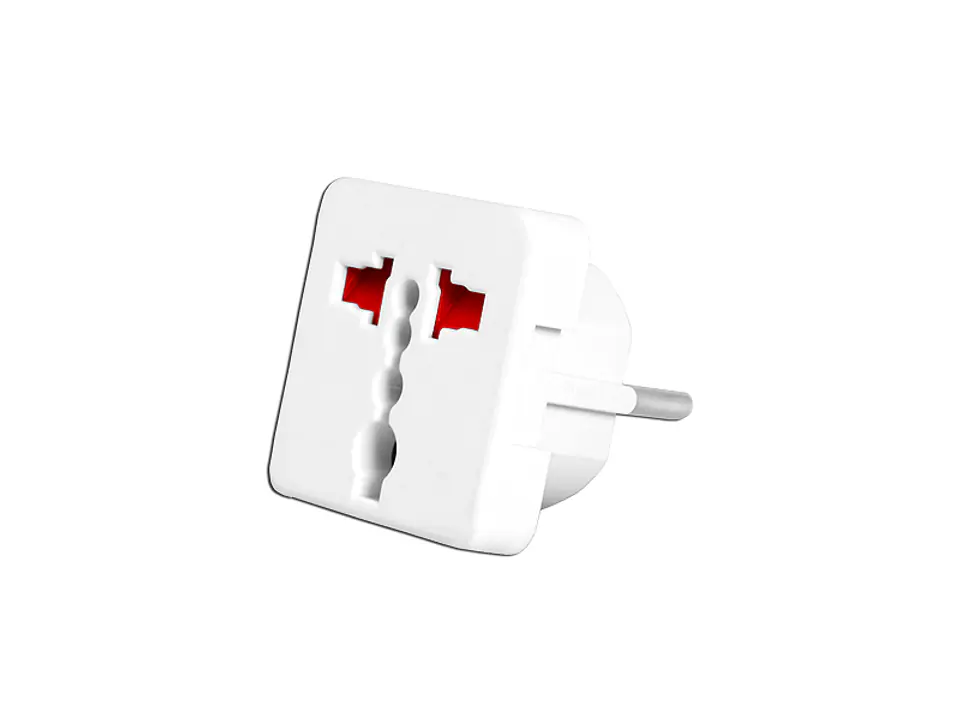 AC adapter plug PL - universal socket, white. (1LM) | Wasserman.eu