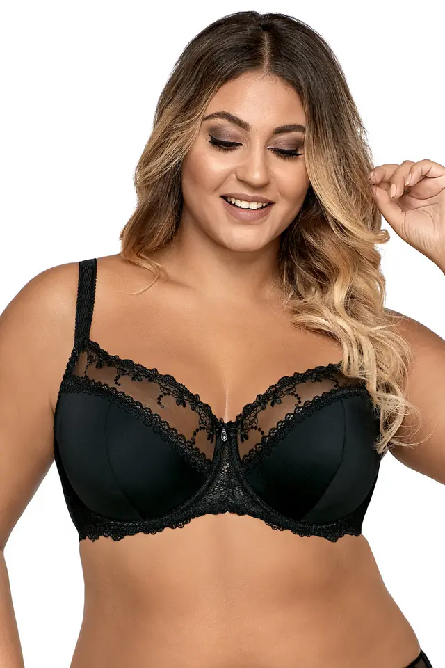 Soft Bra with Tulle and Lace - Ava