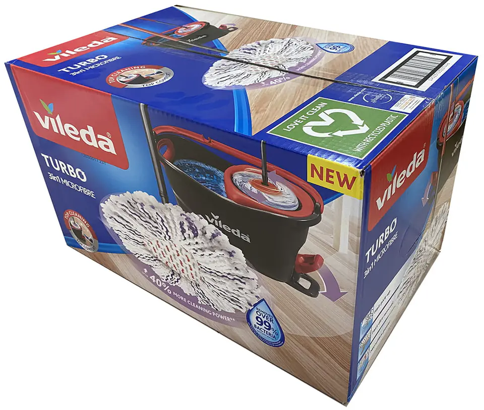 Vileda Mop Obrotowy Turbo 3w1 Microfibre zestaw 10907402863 