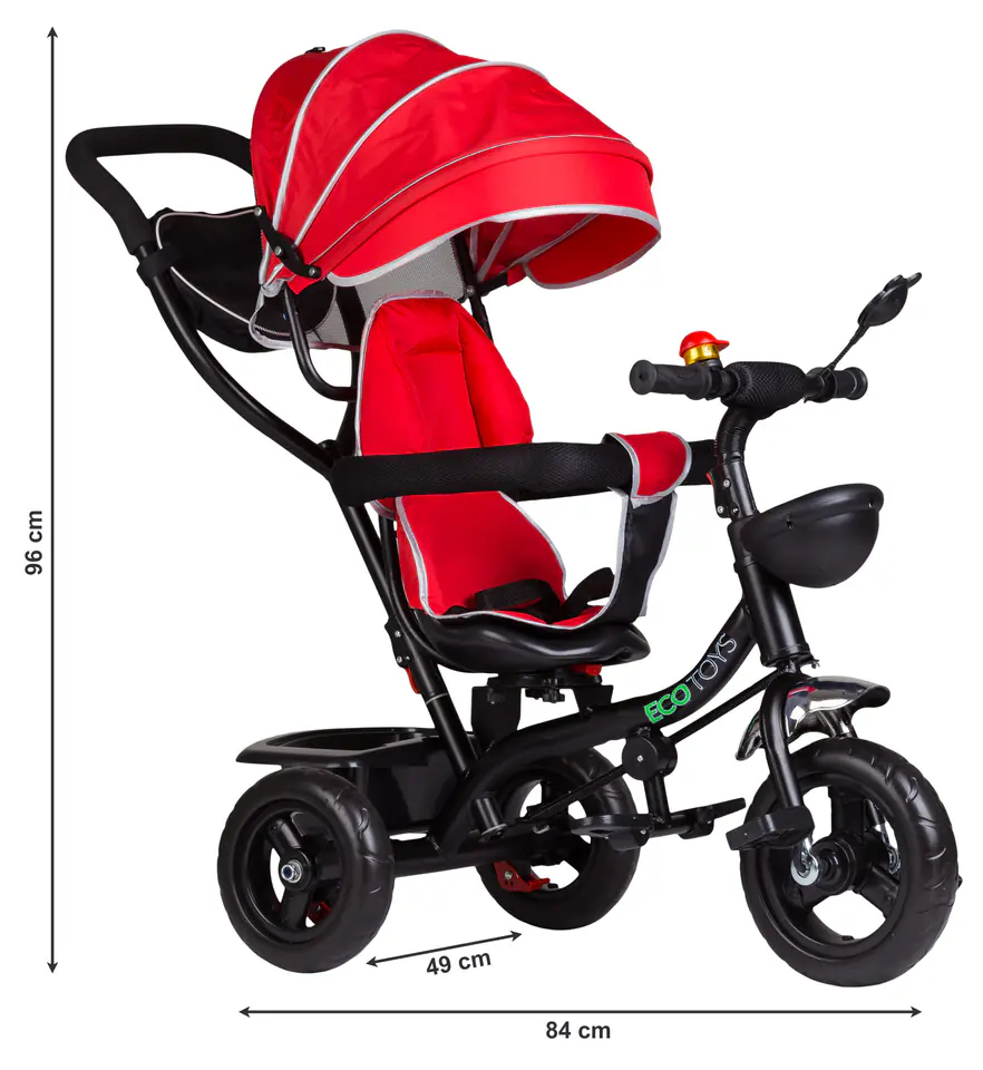 Tricycle with swivel seat Red