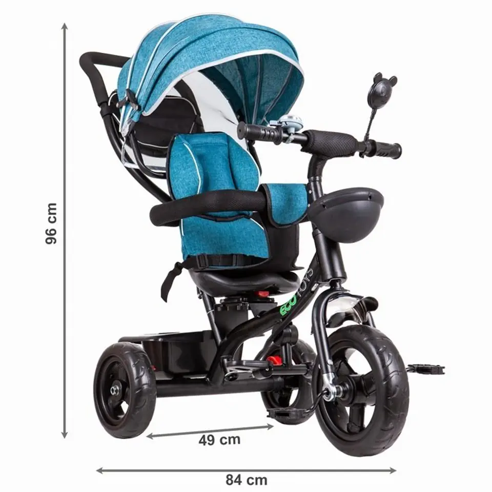 Tricycle swivel seat Blue