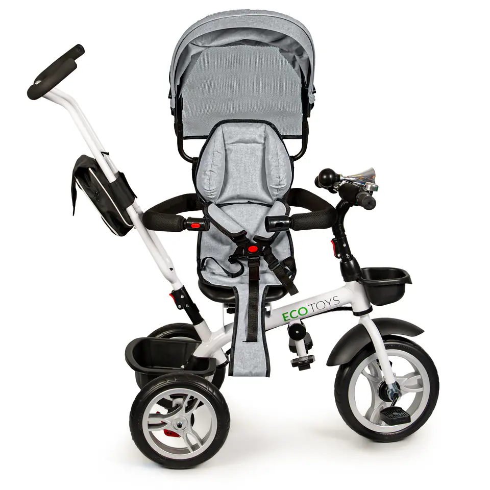 Rotary tricycle 360° Grey with visor