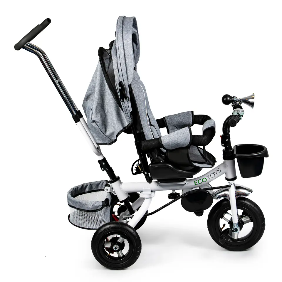 Rotary tricycle 360° Grey Delux with visor