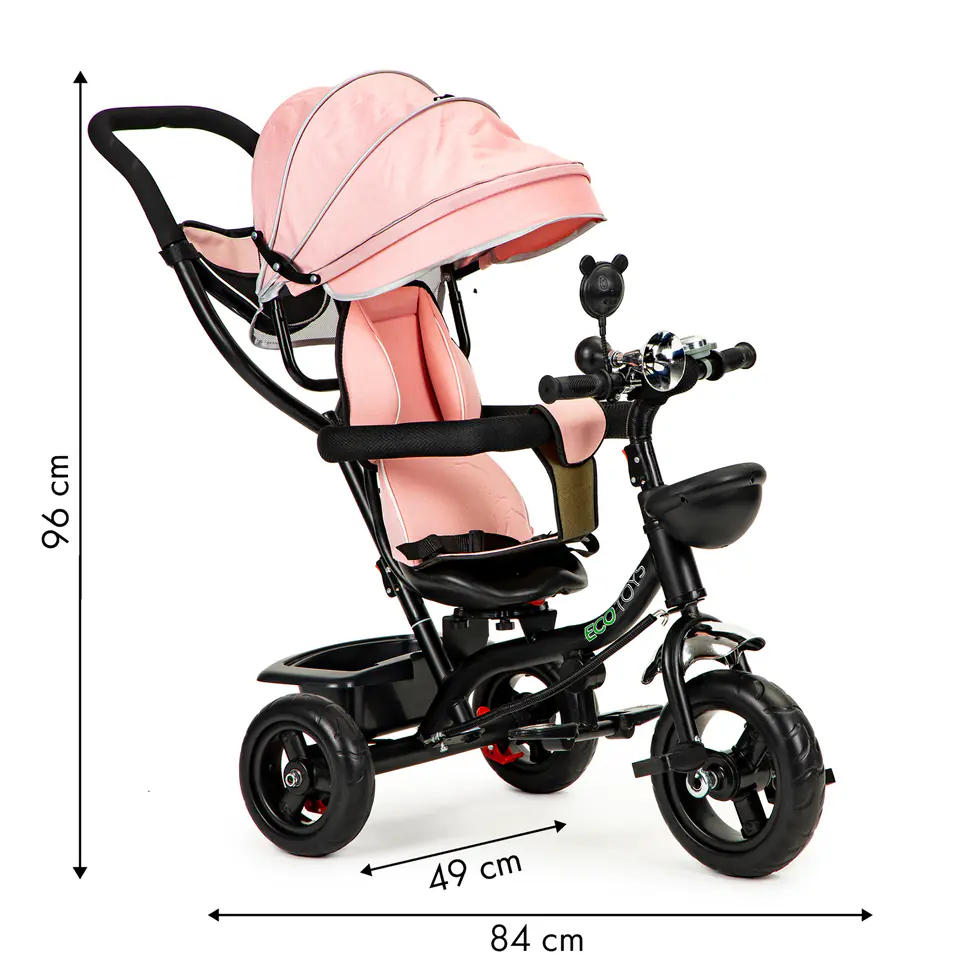 Tricycle, rotatable seat, stroller seat