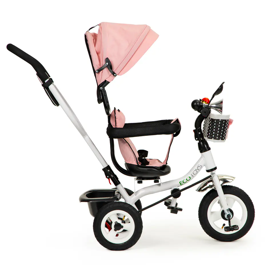 Tricycle rotated canopy inflatable wheels