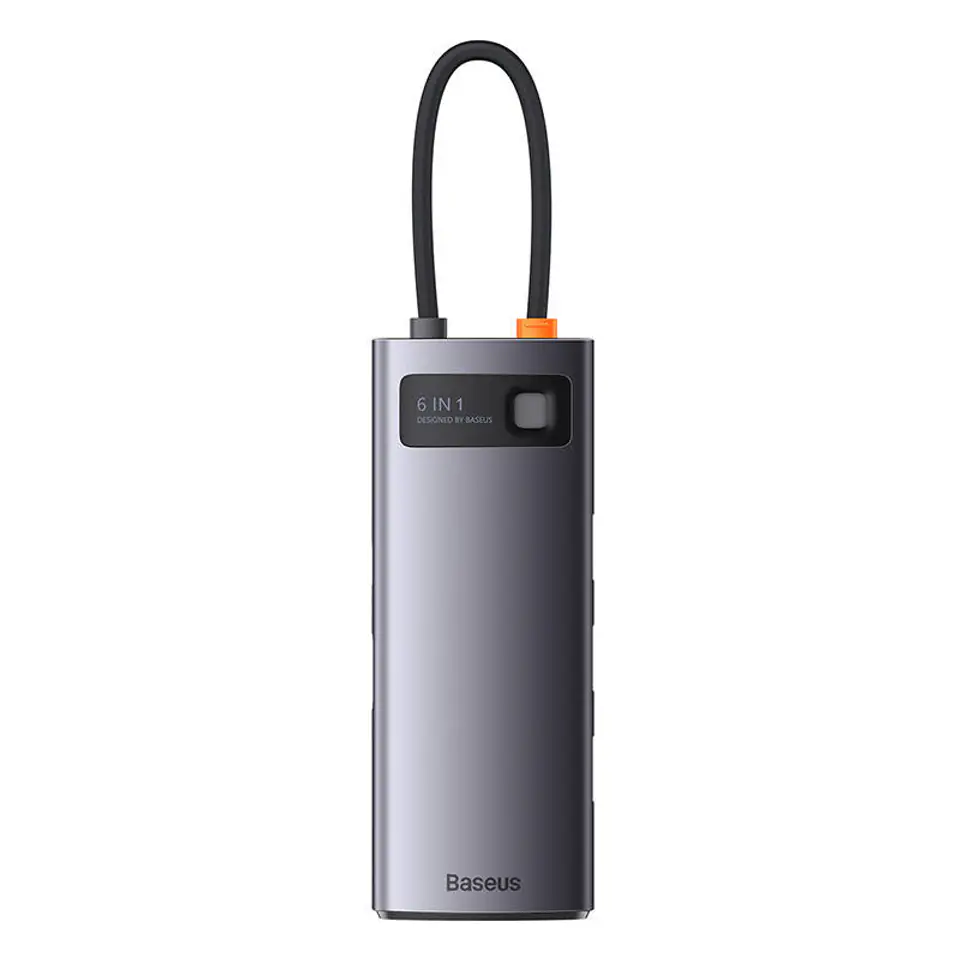 Baseus Metal Gleam Series 6in1 Hub, USB-C to 3x USB 3.0 + HDMI + USB-C ...