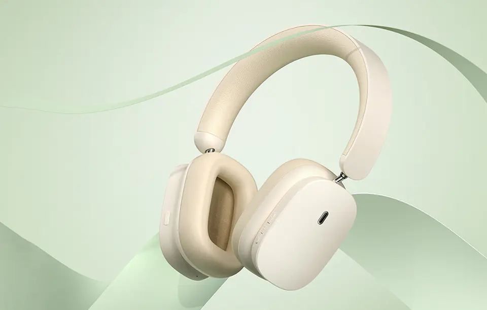 Baseus Bowie H1 Bluetooth 5.0 Headphones (White)