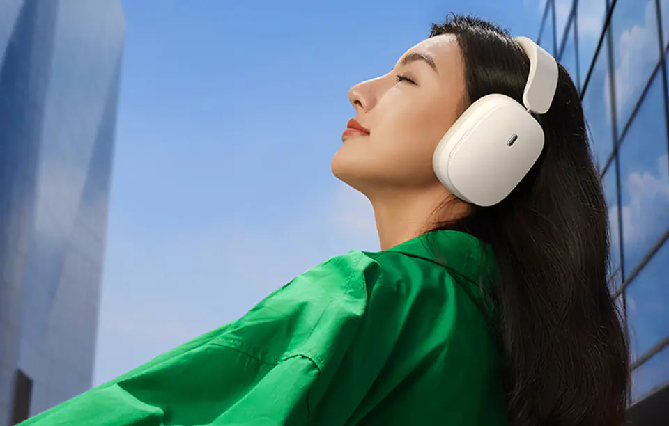 Baseus Bowie H1 Bluetooth 5.0 Headphones (White)