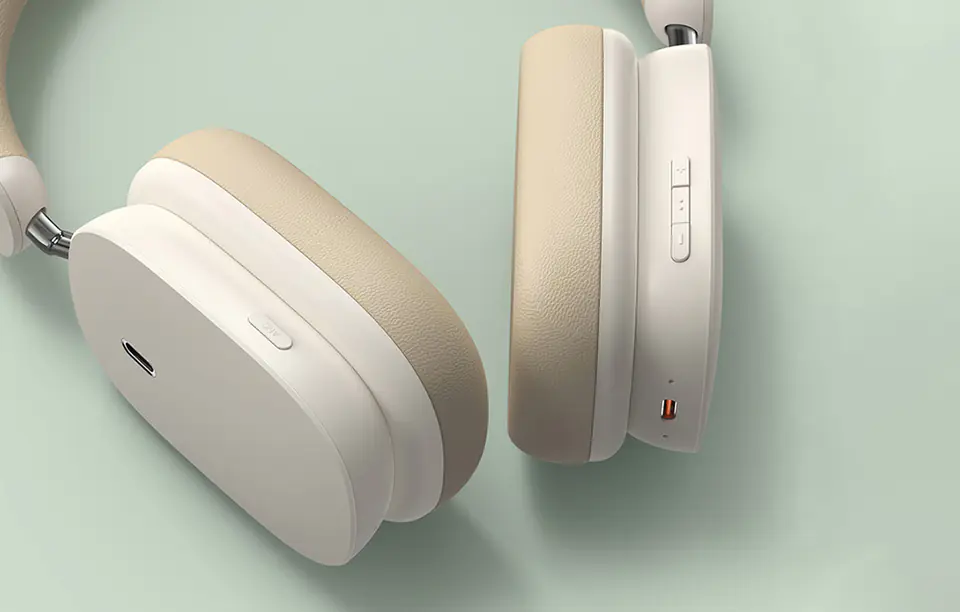 Baseus Bowie H1 Bluetooth 5.0 Headphones (White)