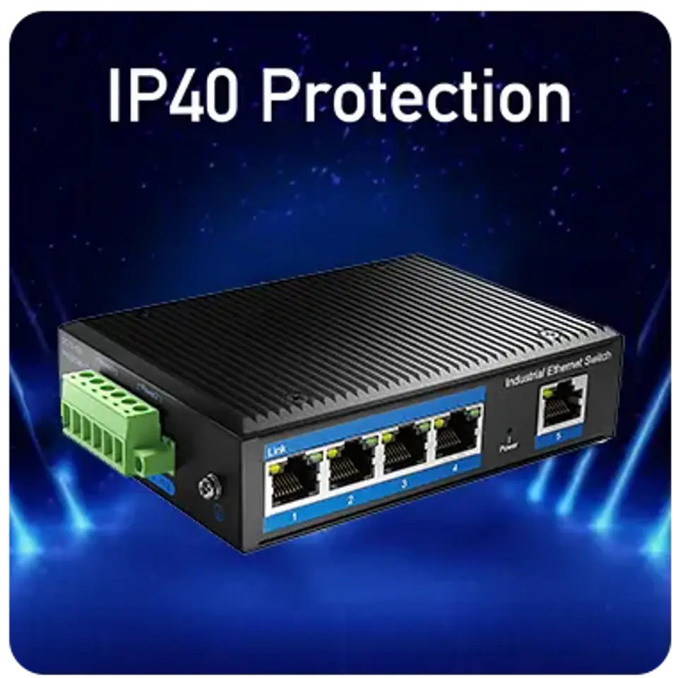 SWITCH PoE 5-port IF1005P 4x30W 10/100 przemysłowy