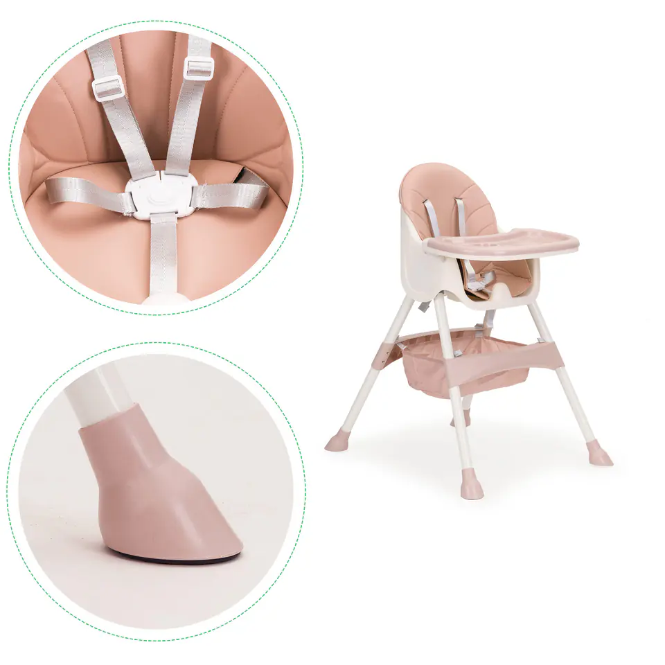 Feeding chair 2in1 pink Ecotyos