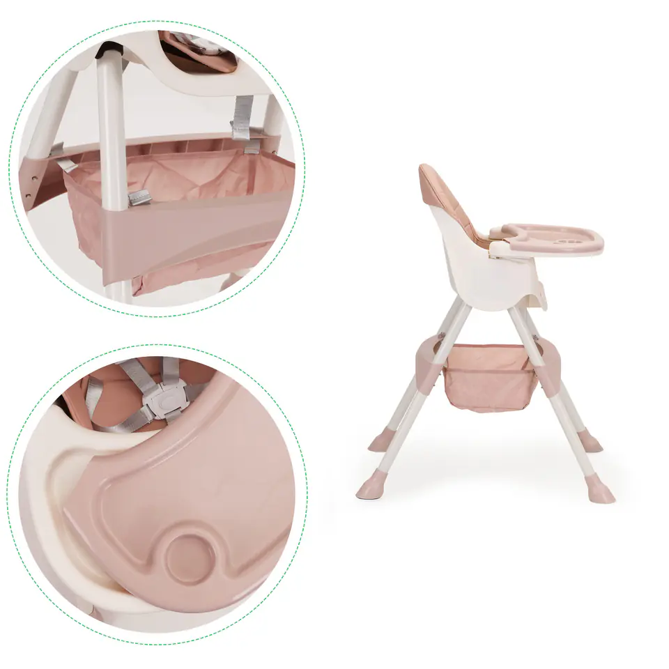 Feeding chair 2in1 pink Ecotyos