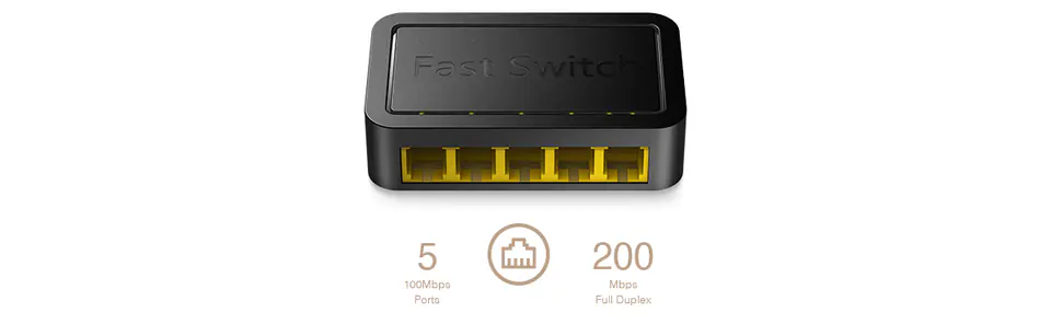 SWITCH LAN 5-port FS105D 10/100 Mbps Fast