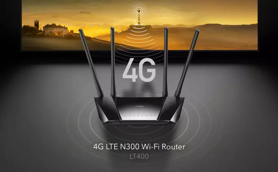 Router Cudy LTE LT400 4G LAN/WAN Wi-Fi 4 N300