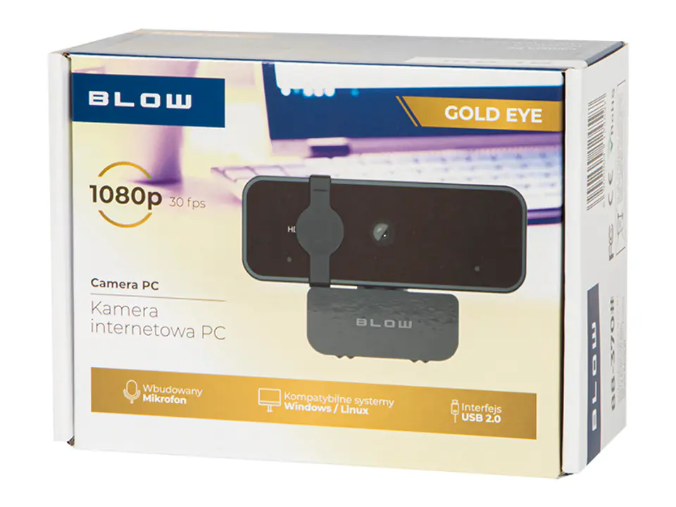 Kamera internetowa USB Blow CAM08 Gold Eye mikrofon  