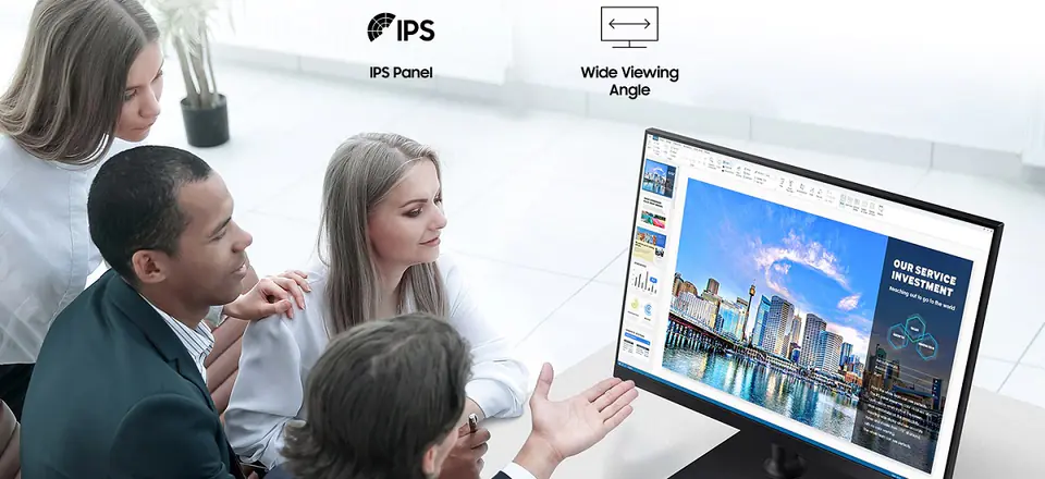 MONITOR SAMSUNG LED 24" LF24T450FQRXEN