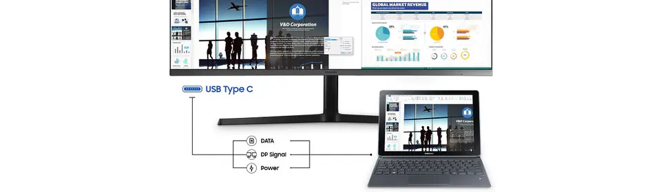 Samsung 34&quot; VA LC34H890WGRXEN &quot;SAMSUNG DLA BIZNESU&quot;