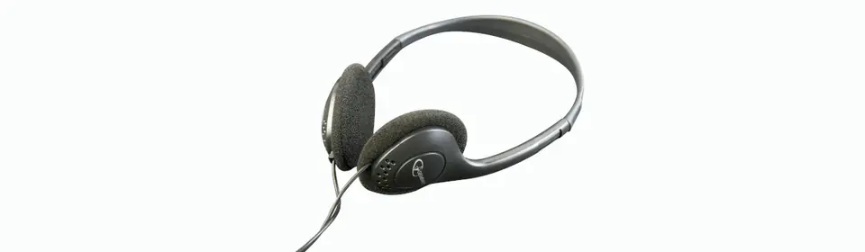 Gembird MHP-123 Stereo headphones with volume control 3.5 mm, Black,