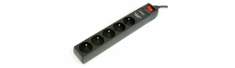 Power strip ENERGENIE SPF5-C-5 (5 x UTE; 1,5m; black)