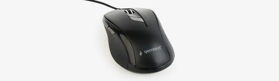 Gembird MUS-6B-01 mouse Ambidextrous USB Type-A Optical 1600 DPI