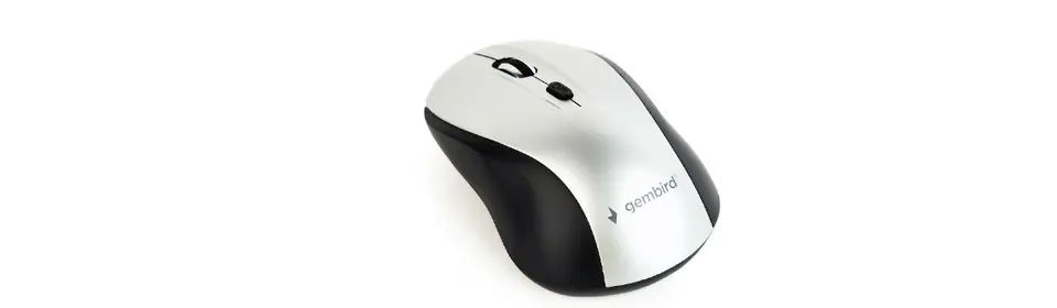Gembird MUSW-4B-02-BS Mouse (Black-Silver)