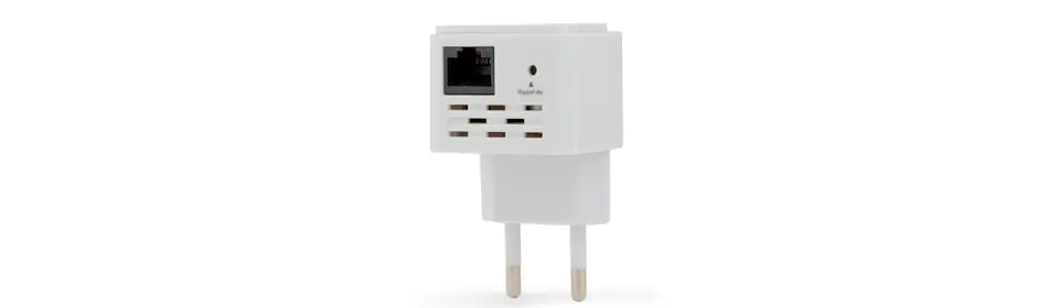 GEMBIRD WIFI REPEATER MINI WNP-RP300-03 B/G/N300 + RJ45 SOCKET, FOR 230V SOCKET, WHITE