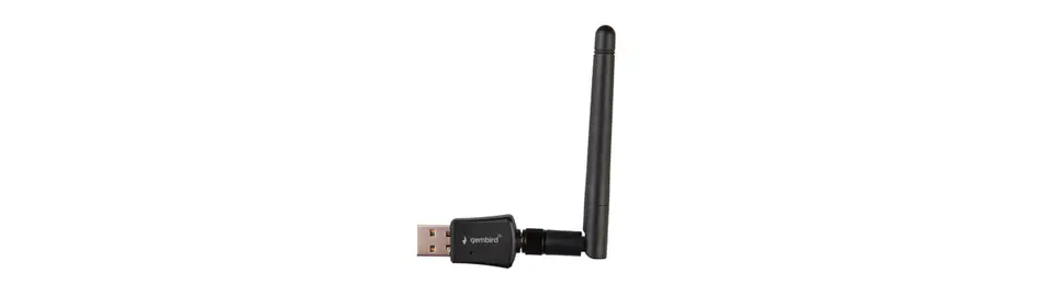 GEMBIRD BEZPRZEWODOWA KARTA SIECIOWA WIFI USB 300MBPS, ODCZEPIANA ANTENA