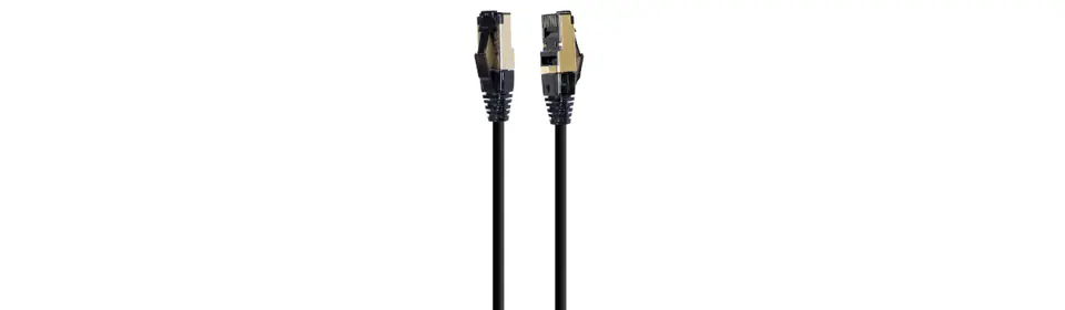 LSZH Patch cord cat.8 SFTP cable 0,25m (black) Gembird