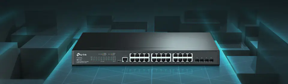 TP-Link JetStream 24-Port Gigabit L2 Managed Switch with 4 SFP Slots