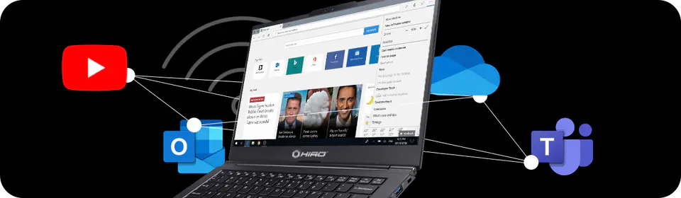 Laptop HIRO B141 14&quot; - i3-1115G4, 8GB RAM, 256GB SSD M.2, W11
