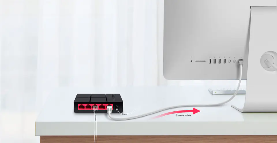 Mercusys Switch MS105G Unmanaged, Desktop, Power supply type External, Ethernet LAN (RJ-45) ports 5