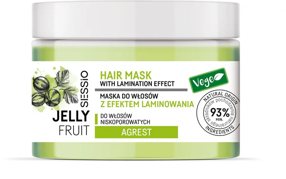 CHANTAL Sessio Jelly Fruit Hair mask with lamination effect Gooseberry