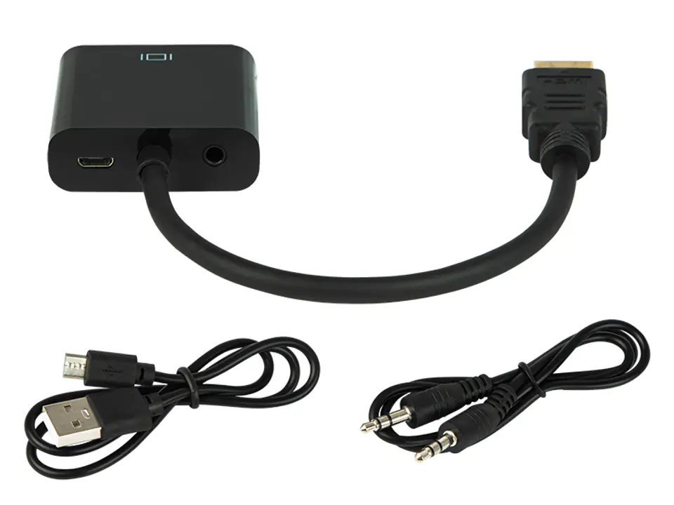 Przejście HDMI na VGA + audio Blow 