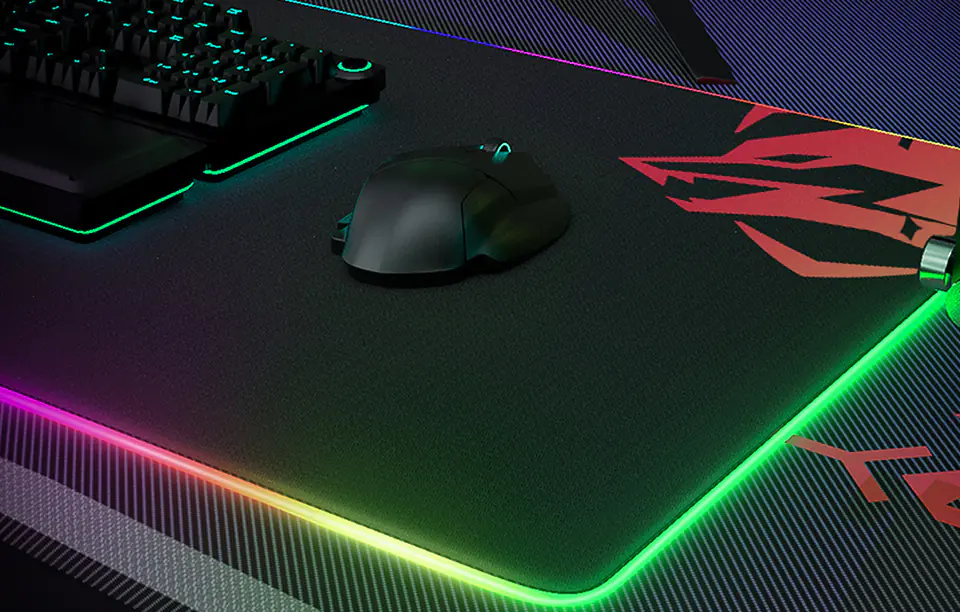 Blitzwolf BW-MP1 Mouse Pad, RGB (Black)
