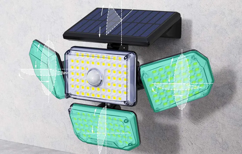 Outdoor LED solar lamp Blitzwolf BW-OLT6 with motion and dusk sensor
