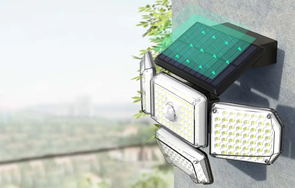 Outdoor LED solar lamp Blitzwolf BW-OLT6 with motion and dusk sensor