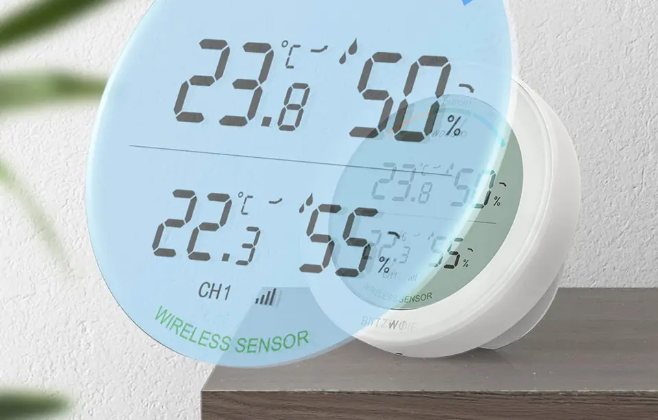 Blitzwolf BW-WS01 Wi-Fi Wireless Weather Station (White)