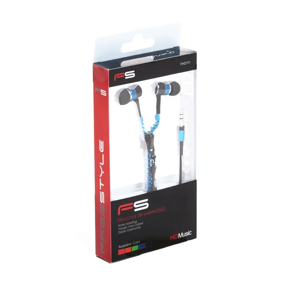 Zipper earphones with discount mic