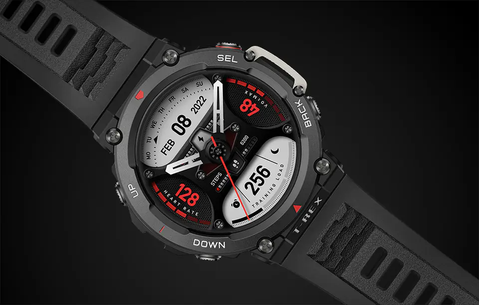 Smartwatch Amazfit T-Rex 2 (Ember Black)
