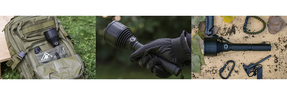 Tactical short flashlight 30W 3000lm VAYOX VA0044