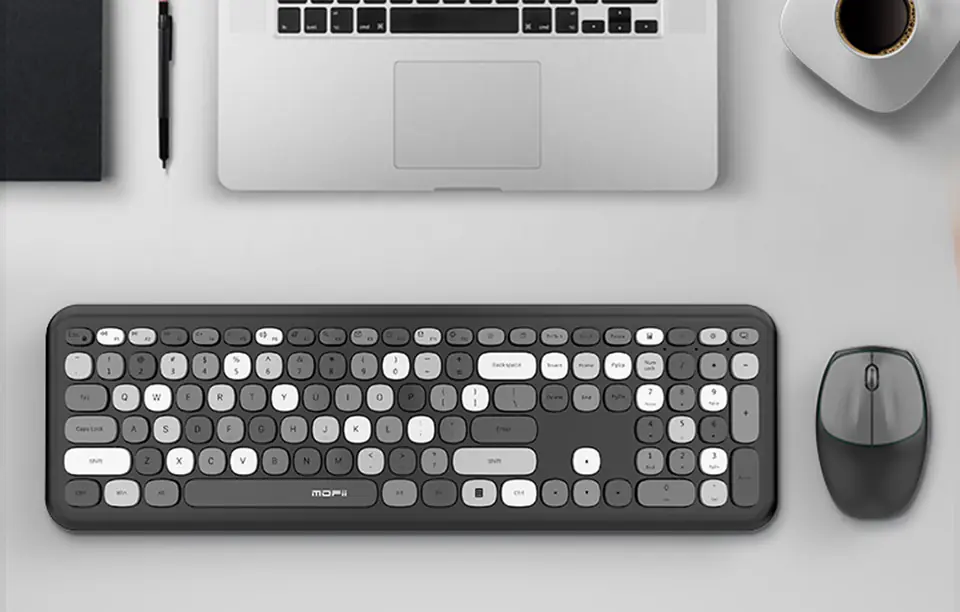 MOFII 666 2.4G Wireless Keyboard + Mouse Kit (Black)