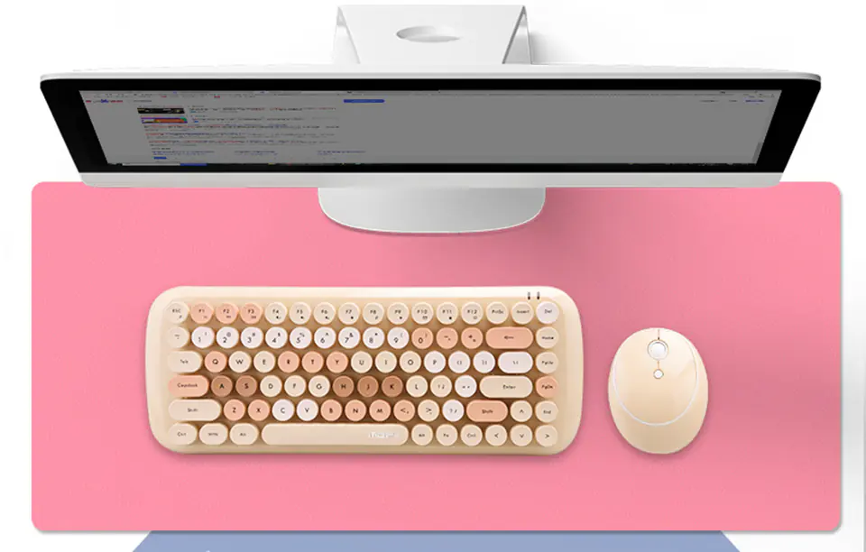 Wireless Keyboard + Mouse Set MOFII Candy 2.4G (Beige)