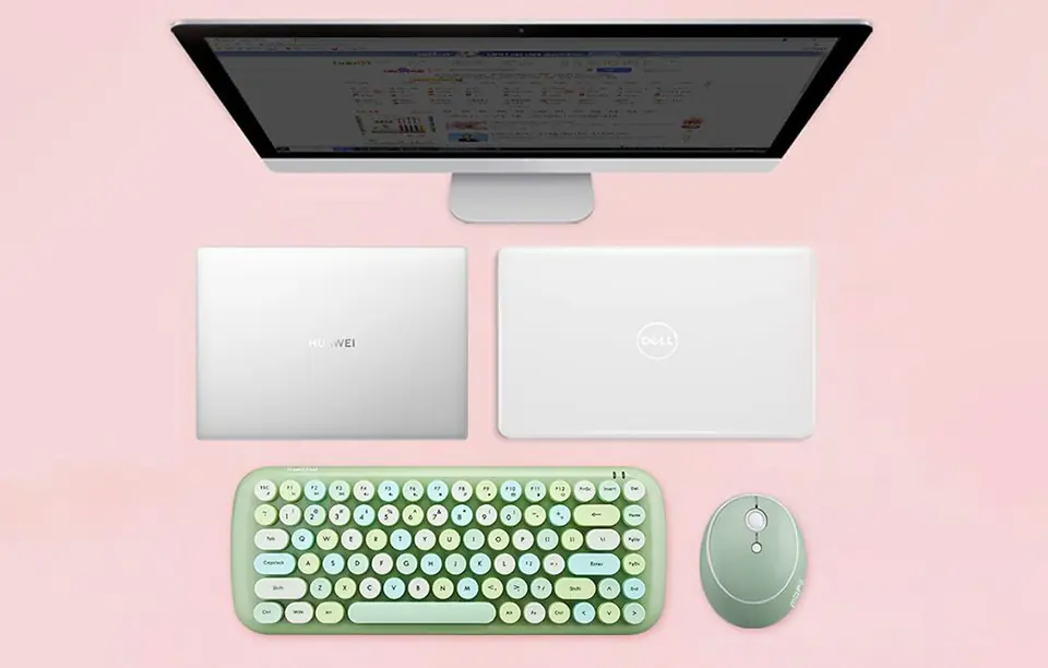 Wireless Keyboard + Mouse Kit MOFII Candy 2.4G (Green)