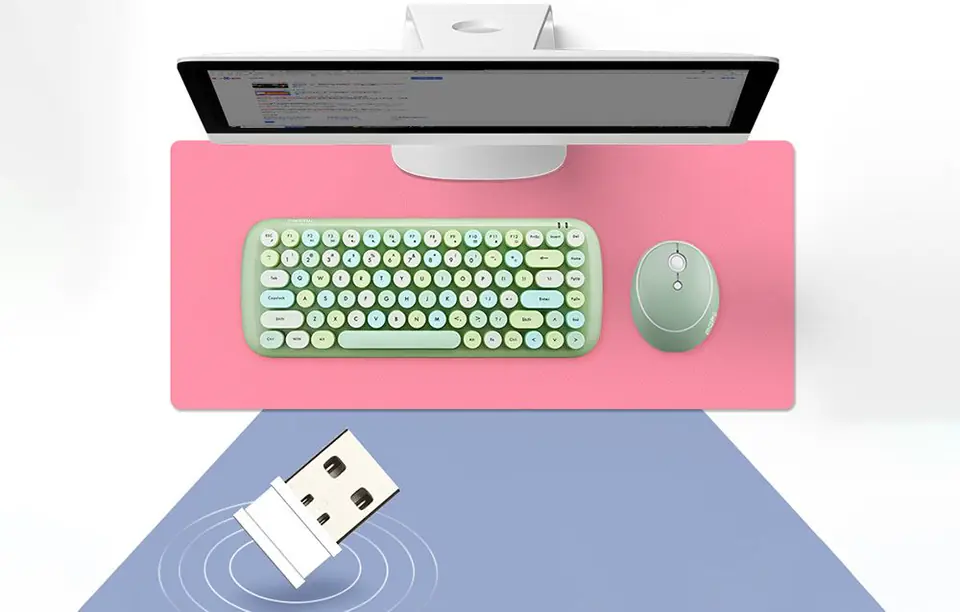 Wireless Keyboard + Mouse Kit MOFII Candy 2.4G (Green)