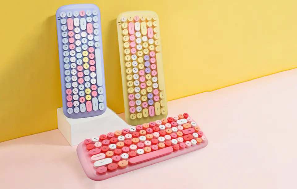 Wireless Keyboard + Mouse Kit MOFII Candy 2.4G (Pink)