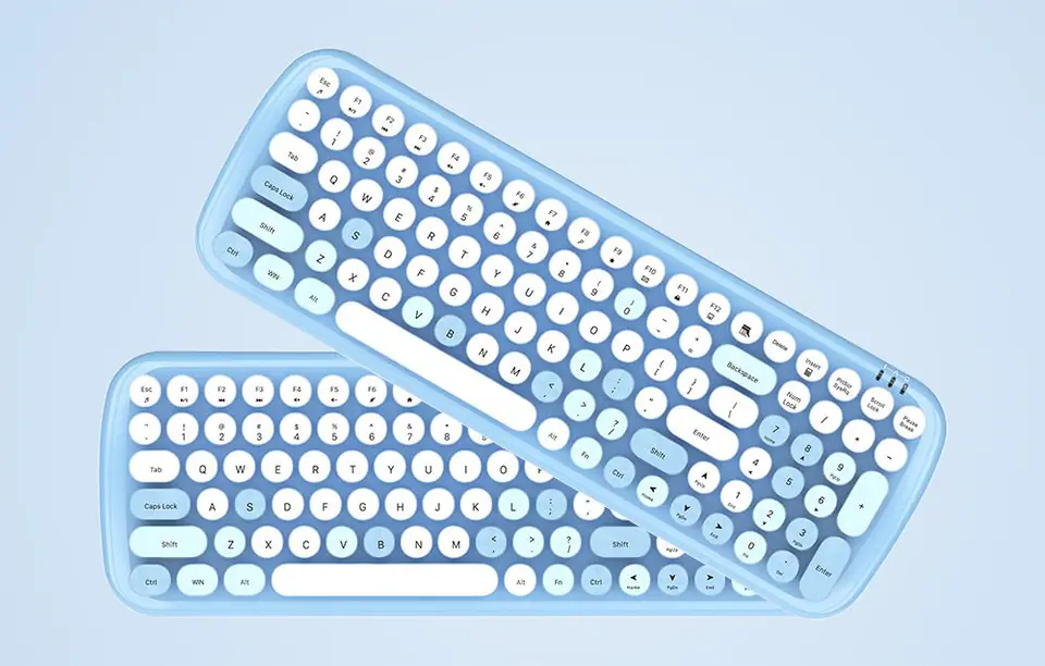 Wireless MOFII Candy XR 2.4G keyboard + mouse kit (blue)