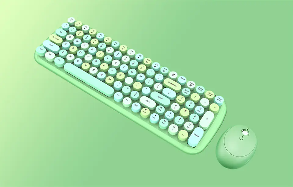 Wireless Keyboard + Mouse Set MOFII Candy XR 2.4G (Green)