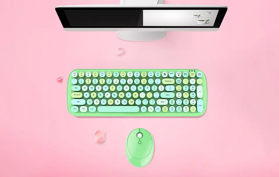 Wireless Keyboard + Mouse Set MOFII Candy XR 2.4G (Green)